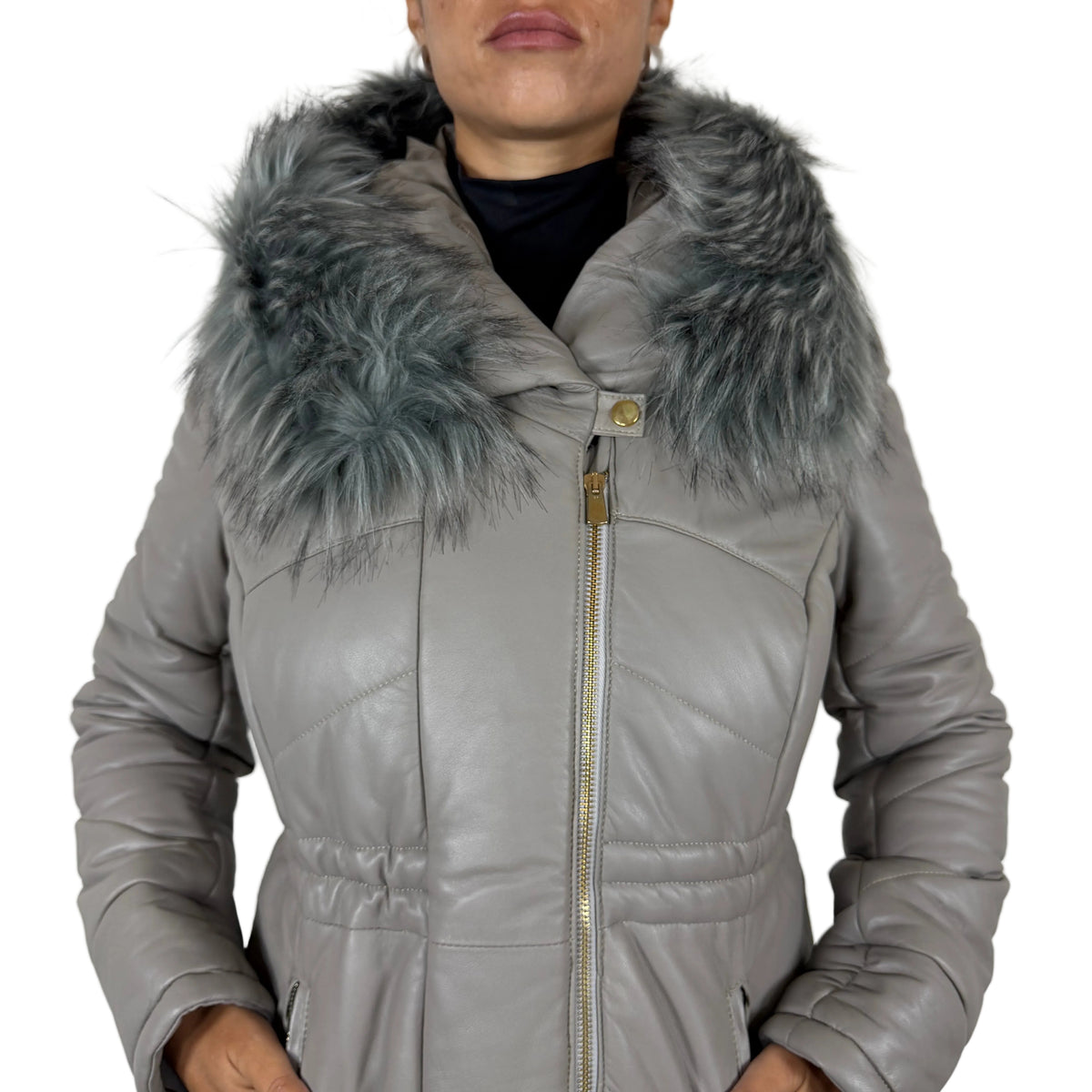 Piumino in pelle 82LNASA