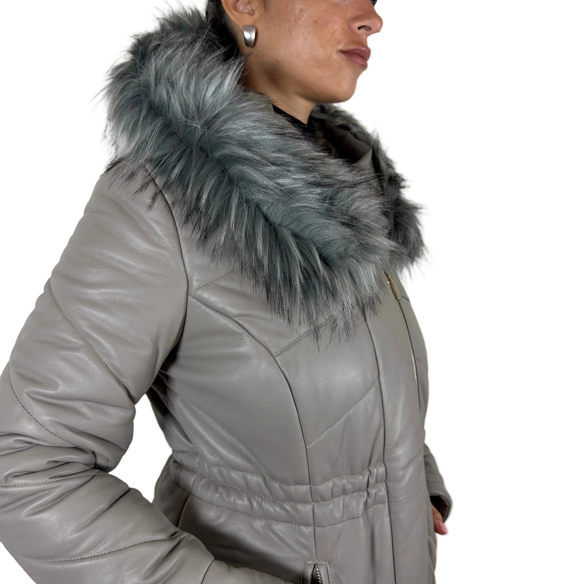 Piumino in pelle 82LNASA