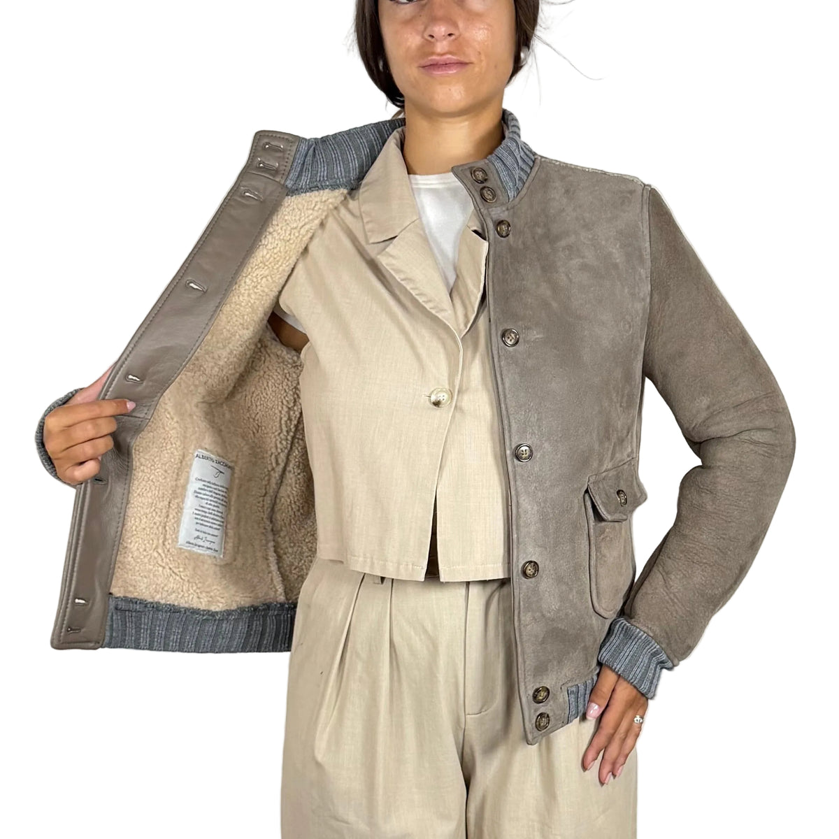 Bomber in shearling 25SHETO