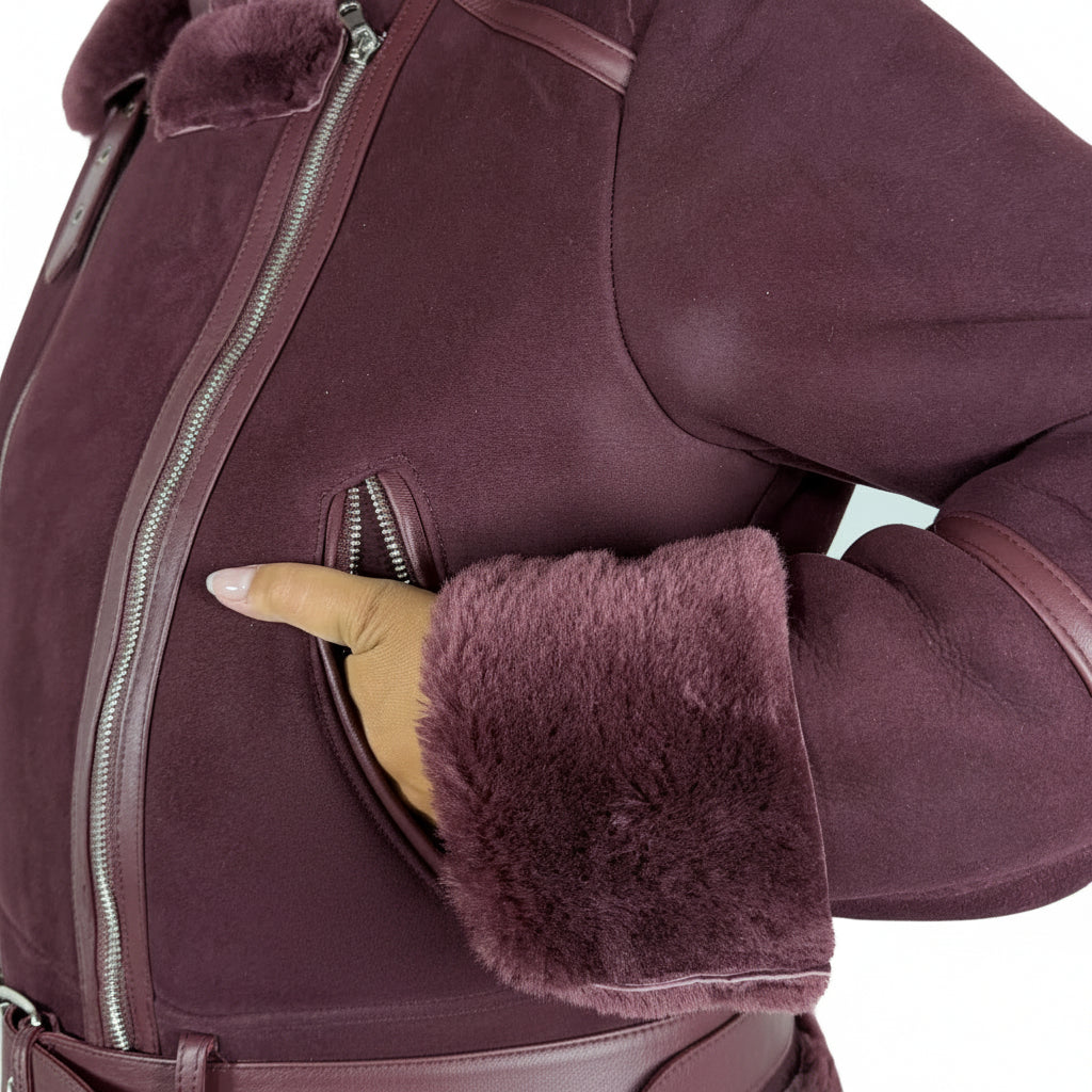 Chiodo in shearling 44LSHBX