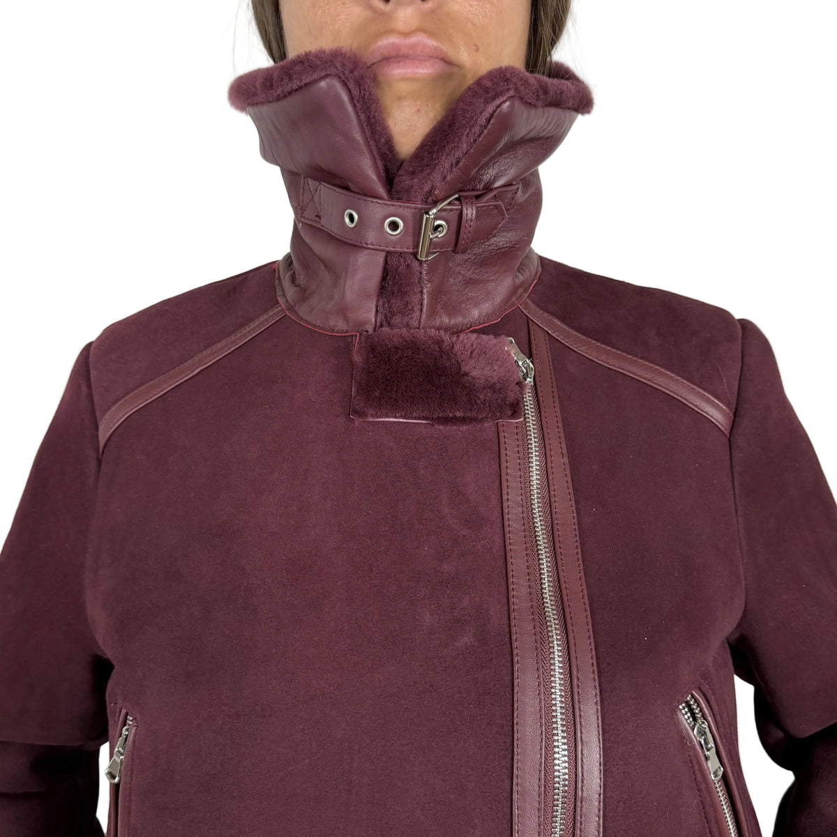 Chiodo in shearling 44LSHBX