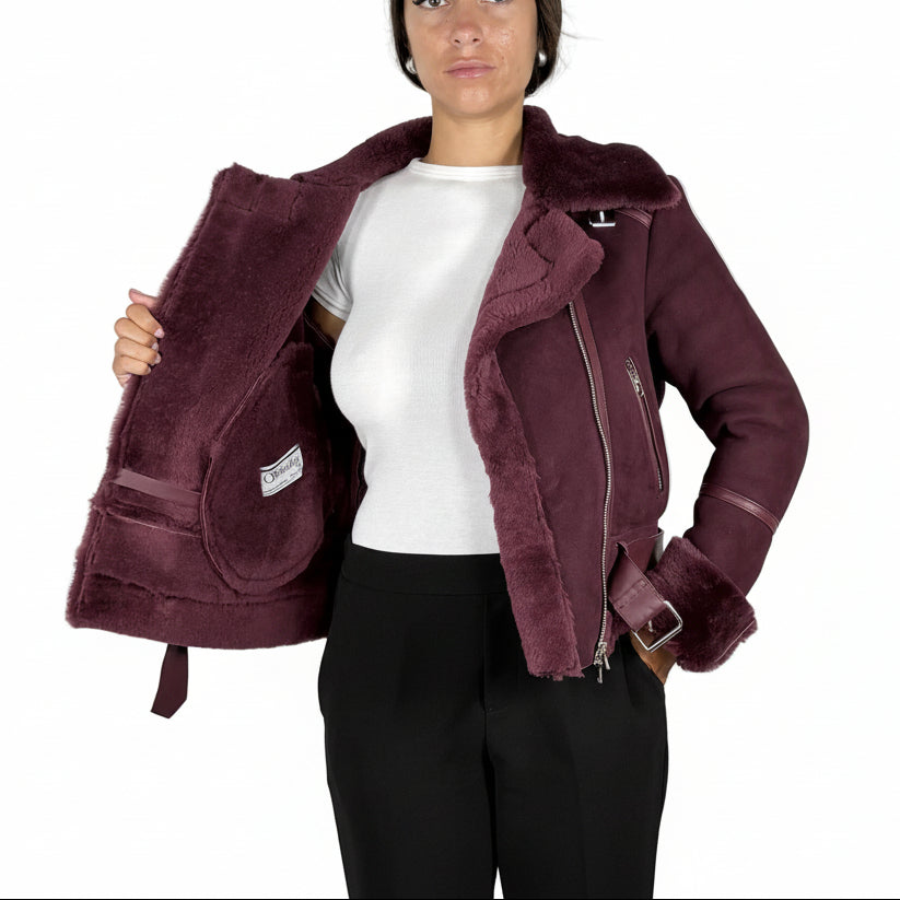 Chiodo in shearling 44LSHBX