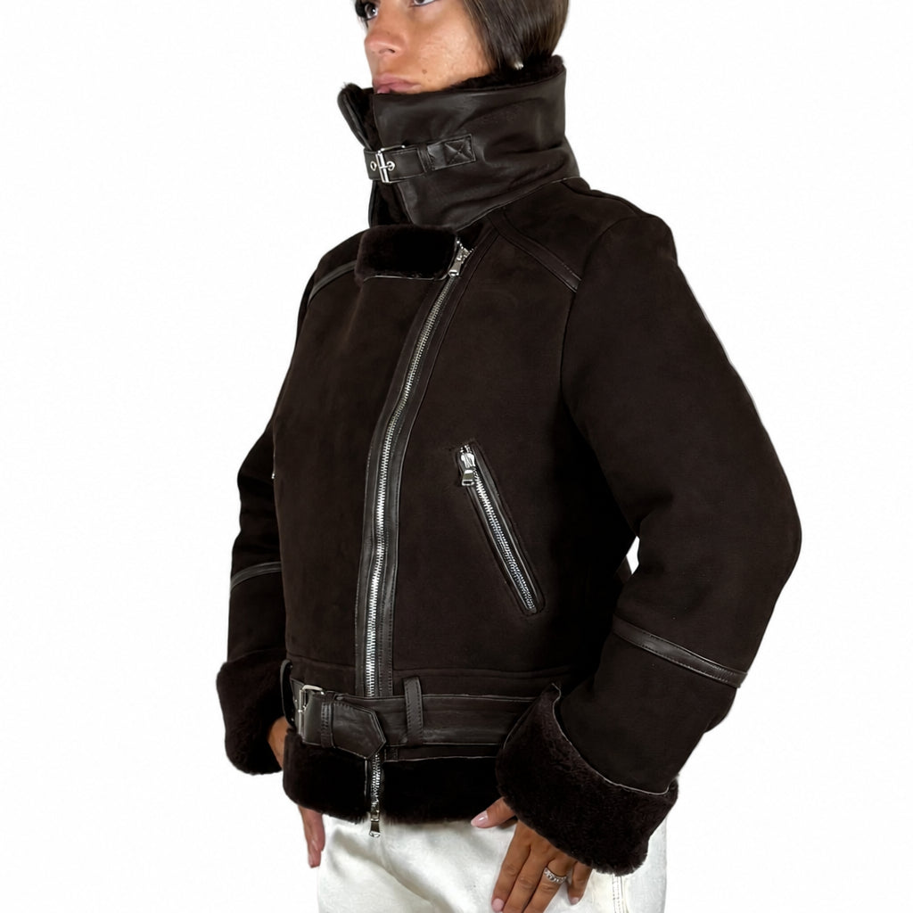 Chiodo in shearling 44LSHMO