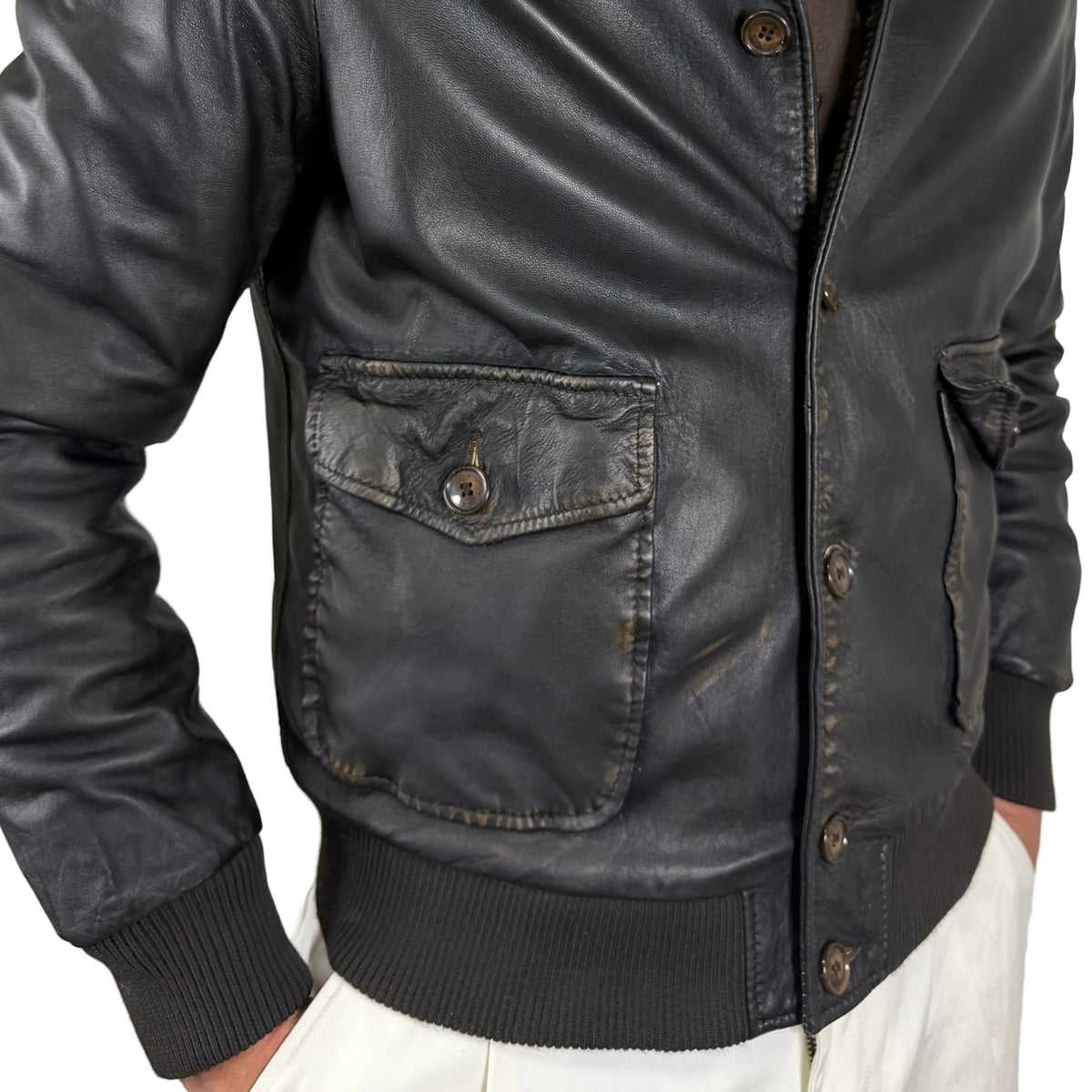 Giacca in pelle 98LWASN