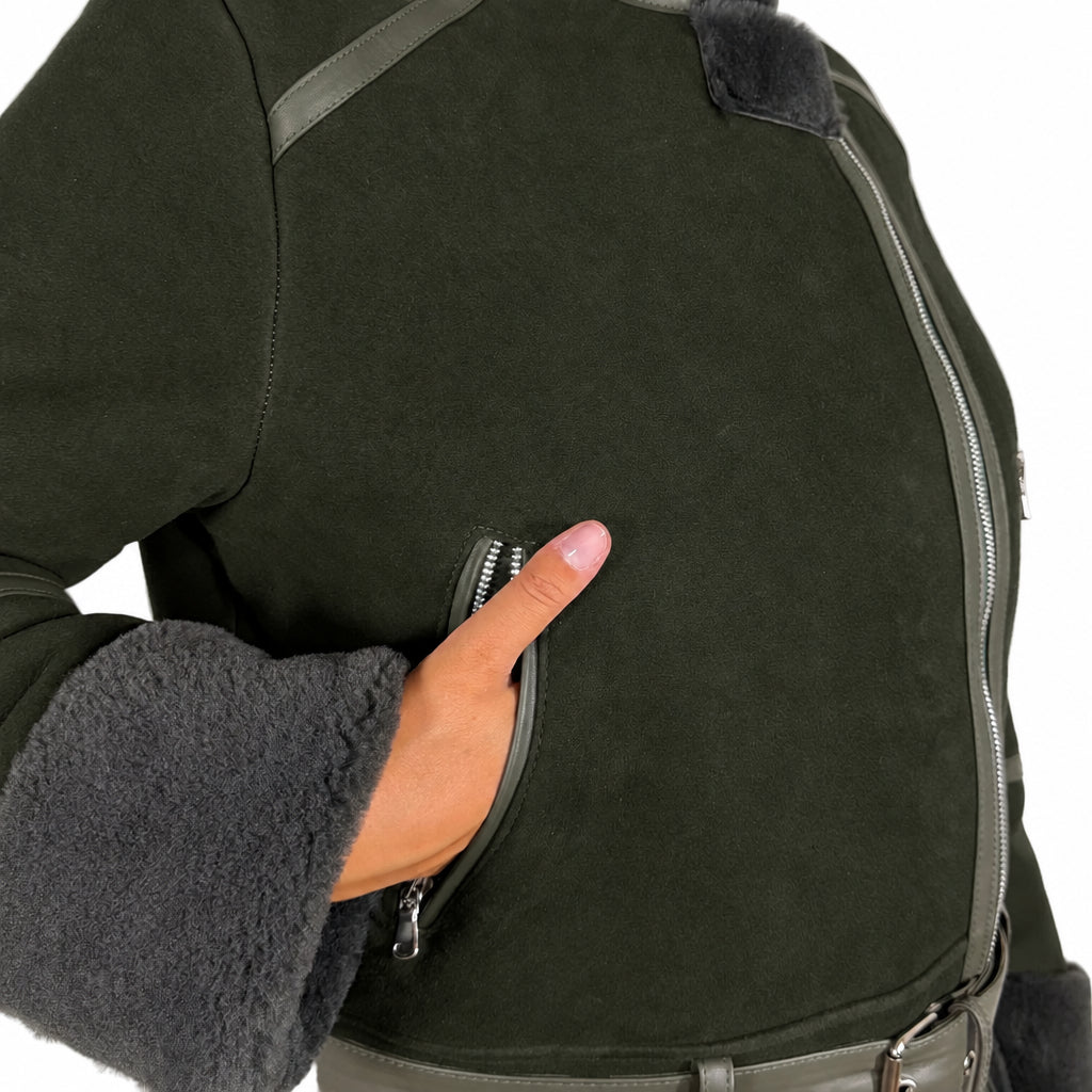 Chiodo in shearling 44LSHVP