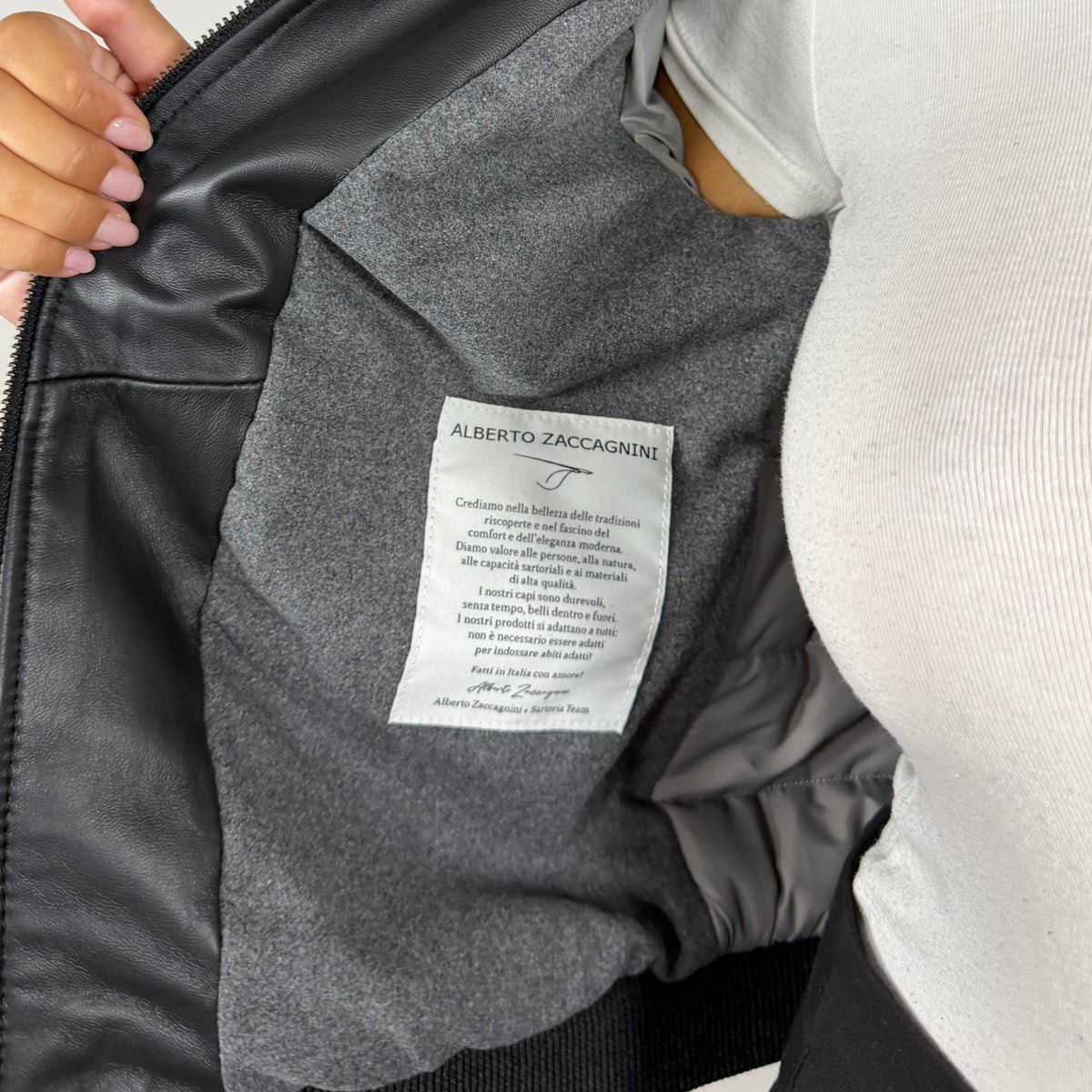 Bomber in pelle 25CLNAN