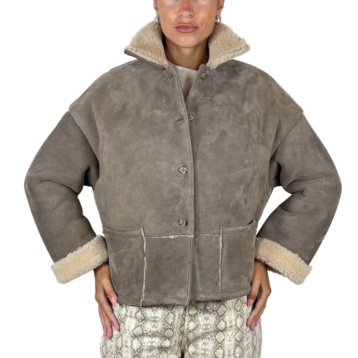 Giacca in shearling 78SHETO