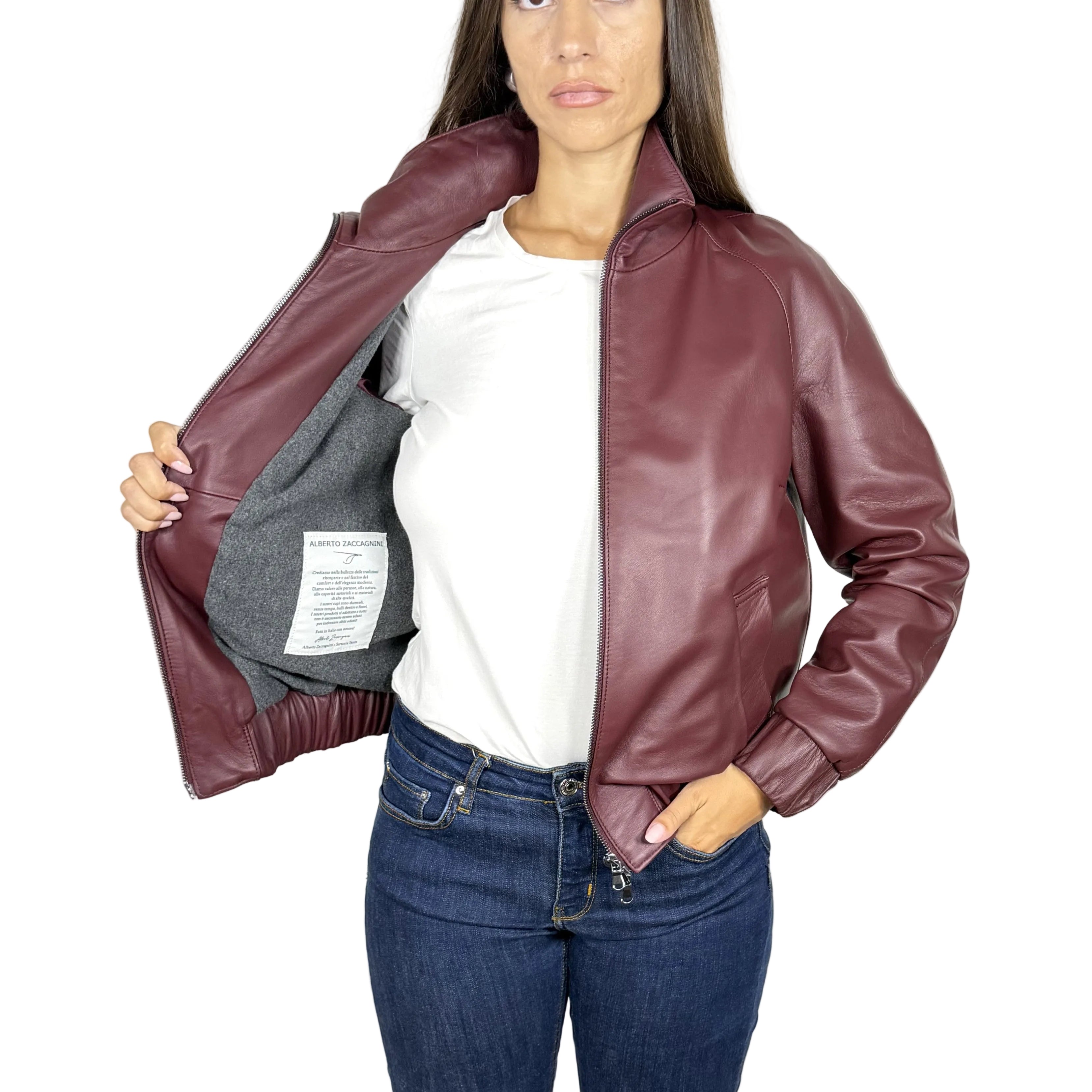 Giacca in pelle 95BNABX
