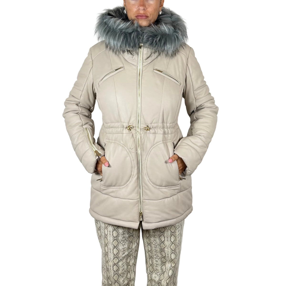 Piumino in pelle 63LNALI
