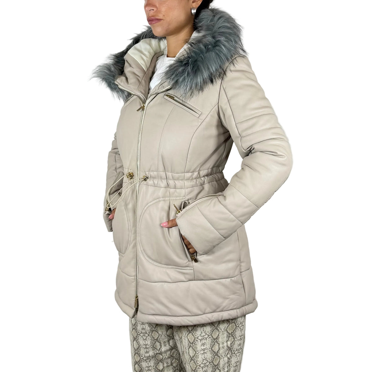 Piumino in pelle 63LNALI