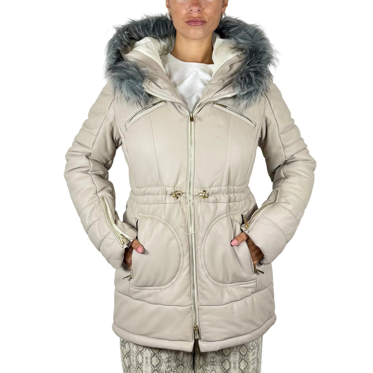 Piumino in pelle 63LNALI
