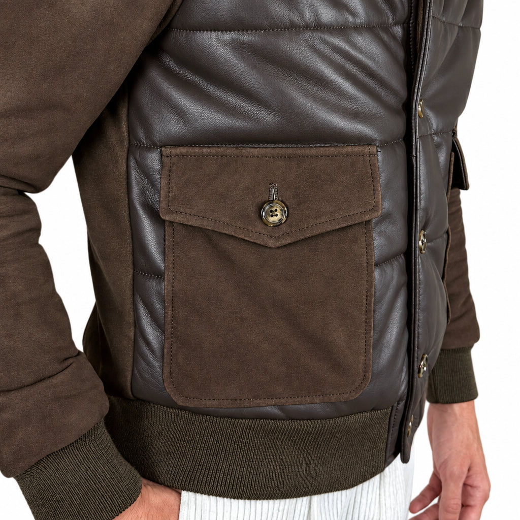 Piumino in pelle 98CLDOM