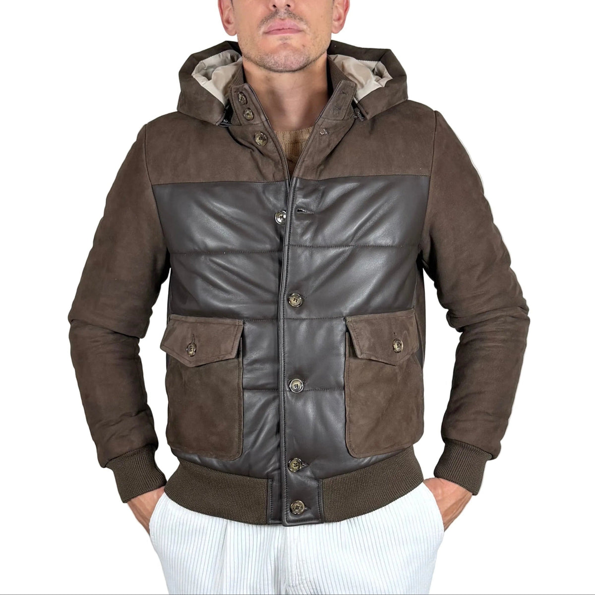 Piumino in pelle 98CLDOM