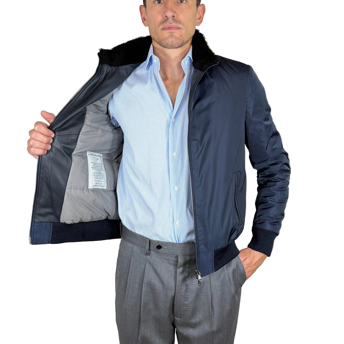 Giacca in Tessuto pelle 88LTXBL