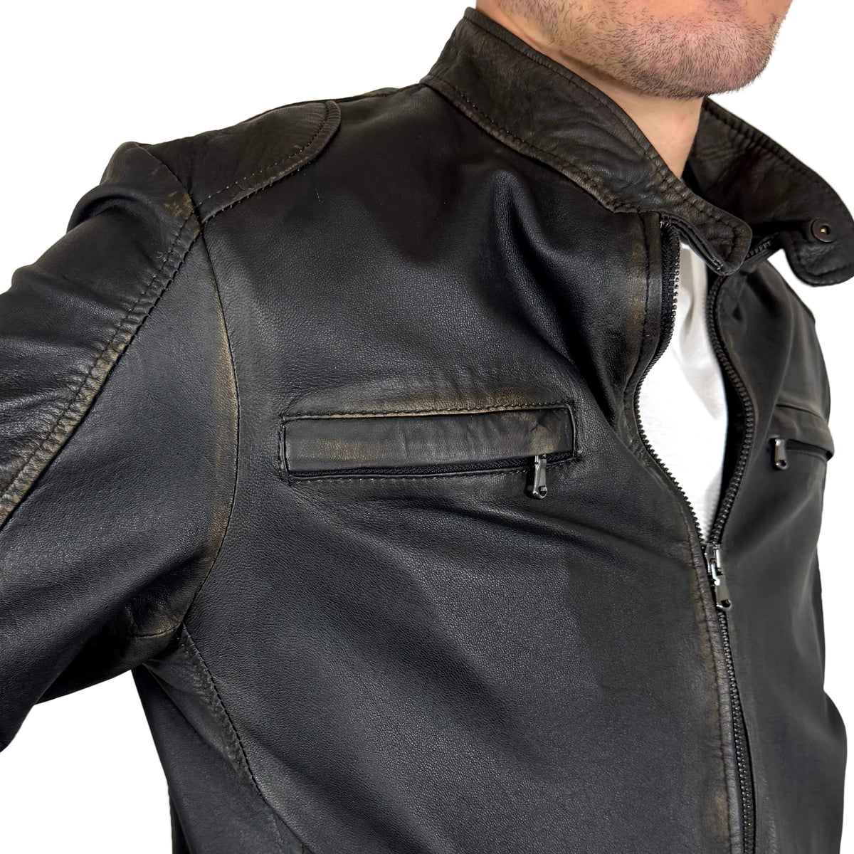 Biker in pelle 92WASPN