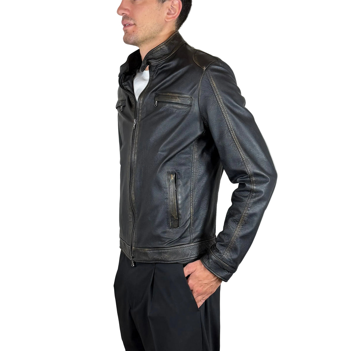 Biker in pelle 92WASPN